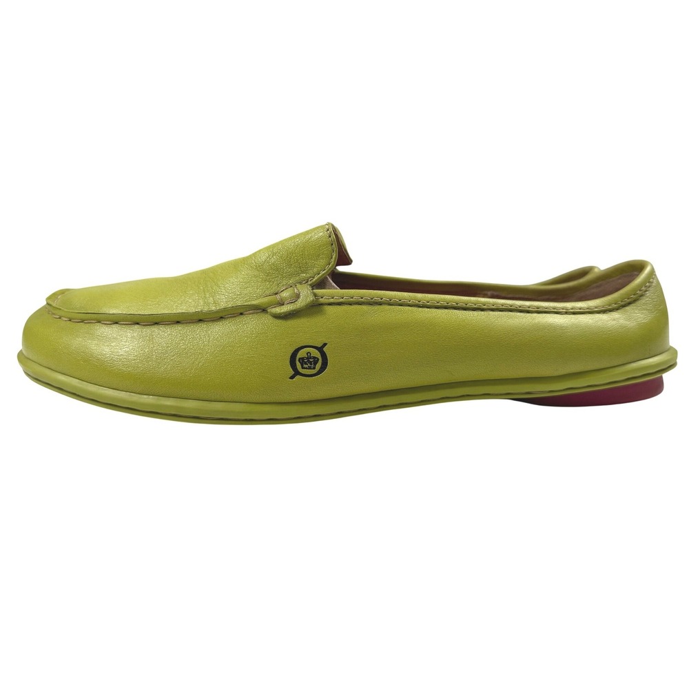 Børn Carrera Womens Lime Green Leather Ladybug Sole Driving Shoe Size 9 40.5 - Picture 3 of 7